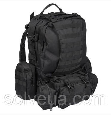 Тактичний Рюкзак Mil-Tec Defense Pack Asessembly 36л 32 x 24 x 52 см Black 14045002.solve, фото 1