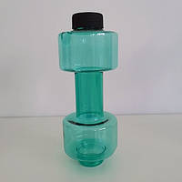 Бутылка для воды в форме гантели (0.5) - Зеленая