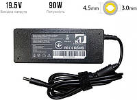 Блок живлення 1StCharger для ноутбуків Dell 90W(19.5V/4.62A) 4.5x3.0 + кабель живлення