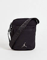 Месенджер сумка барсетка Jordan черный через плечо