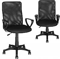 Обертове крісло Malatec Mesh 58x48x102 см, чорне