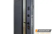 Вхідні двері з терморозривом модель 367 Ufo колір Ral 7016 + Антрацит/Біла, фото 6