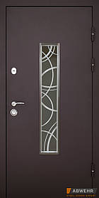 Вхідні двері модель Solid Glass колір Ral 8019T комплектація Defender