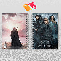 Блокнот А6 пружина 48 л. клетка The Witcher / Ведьмак