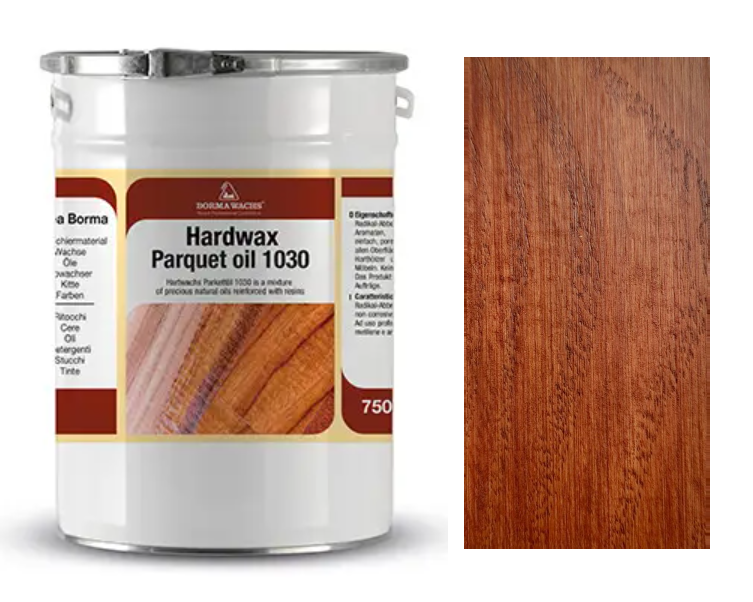 Олія паркетна Parquet Oil 1030 на дубі/ясені (колір-Кармен), Borma Wachs
