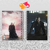 Блокнот А6 пружина 48 л. клетка The Witcher / Ведьмак 014