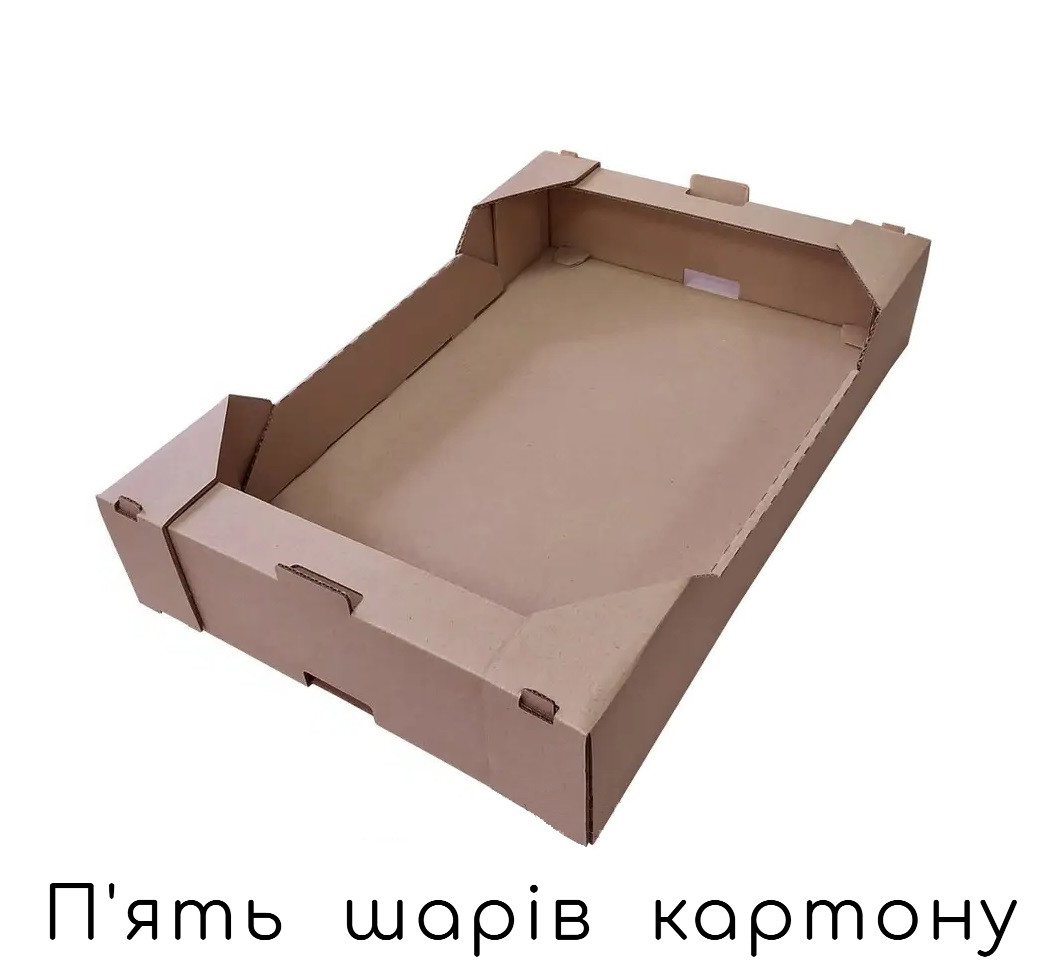 Коробка для ягід, фруктів, овочів - 575 × 370 × 94 / об'єм 5 кг, фото 1