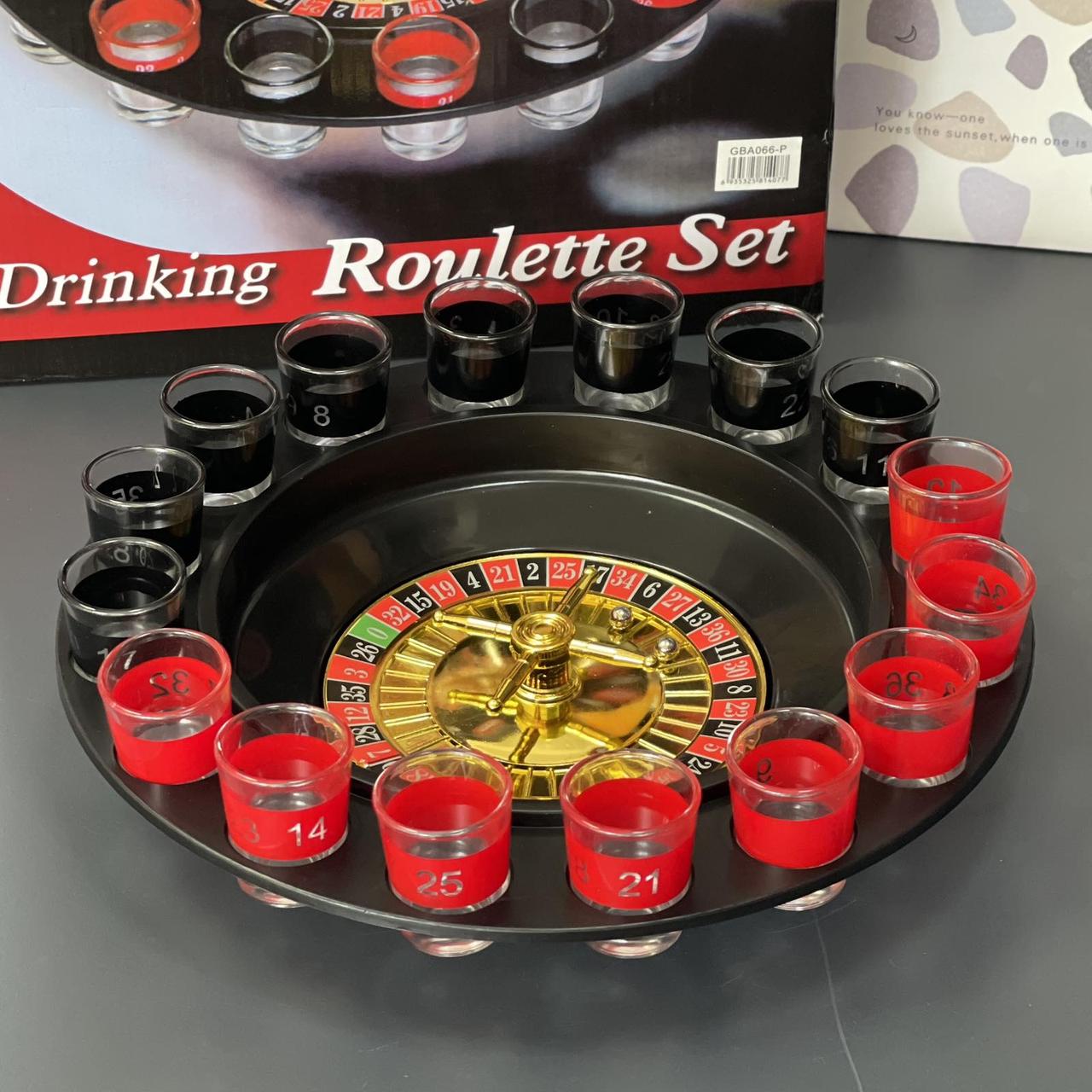 Алкогра "П'яна Рулетка" 16 склянок, Настольная игра "Пьяная Рулетка" 16 рюмок 066, фото 1