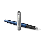 Перова ручка Parker Jotter (нерж. сталь з лаковим матовим покриттям, перо М, колір корпусу синій) 16 312, фото 4