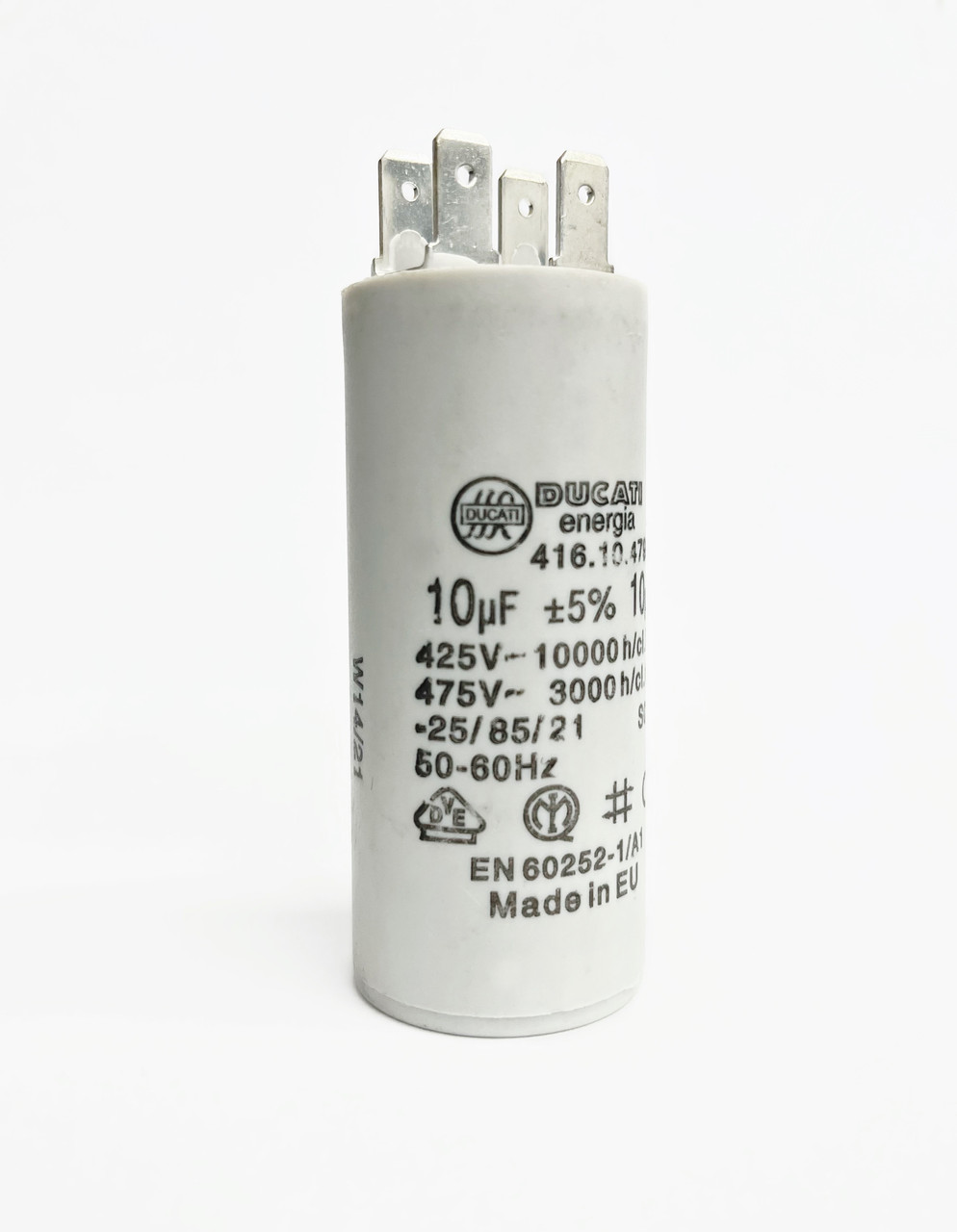 Пусковий конденсатор 10 F (10 МкФ, клеми), фото 1