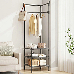 Кутова вішалка для одягу 180х45х60см, Corner hanger / Підлогова стійка для речей / Вішалка настільна