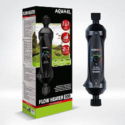 Обігрівач Aquael для акваріуму Flow Heater 2 проточний з системою регулювання One Touch 500Вт арт130412 smart