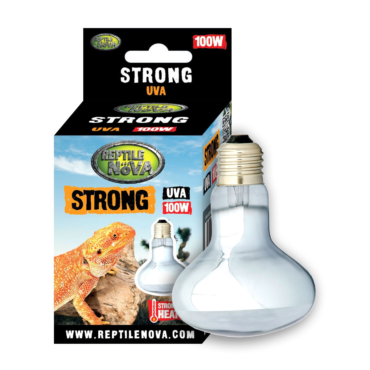 Нагрівальна лампа UVA - REPTILE NOVA Strong 100 Вт