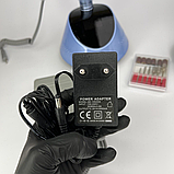 Фрезер ZS-232 для манікюру та педикюру, на 50000 об./хв., 80 Вт. Синій, фото 4