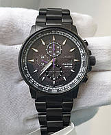 Чоловічий годинник часы Citizen Eco-Drive CA0297-52W 200m Chronograph Black Panther Marvel новий