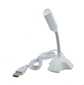 Купить Микрофон для ноутбука и компьютера BauTech PC USB Белый, цена 90 ...