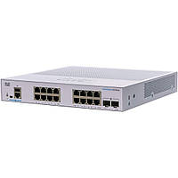 Комутатор Cisco CBS250 Smart 16-port GE, 2x1G SFP