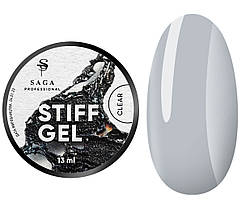SAGA STIFF GEL №01, 13 ML CLEAR