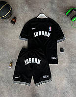 Мужской летний спортивный костюм Nike Jordan M1586 черный