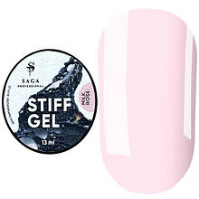 SAGA STIFF GEL №03, 13 ML MILK ROSE