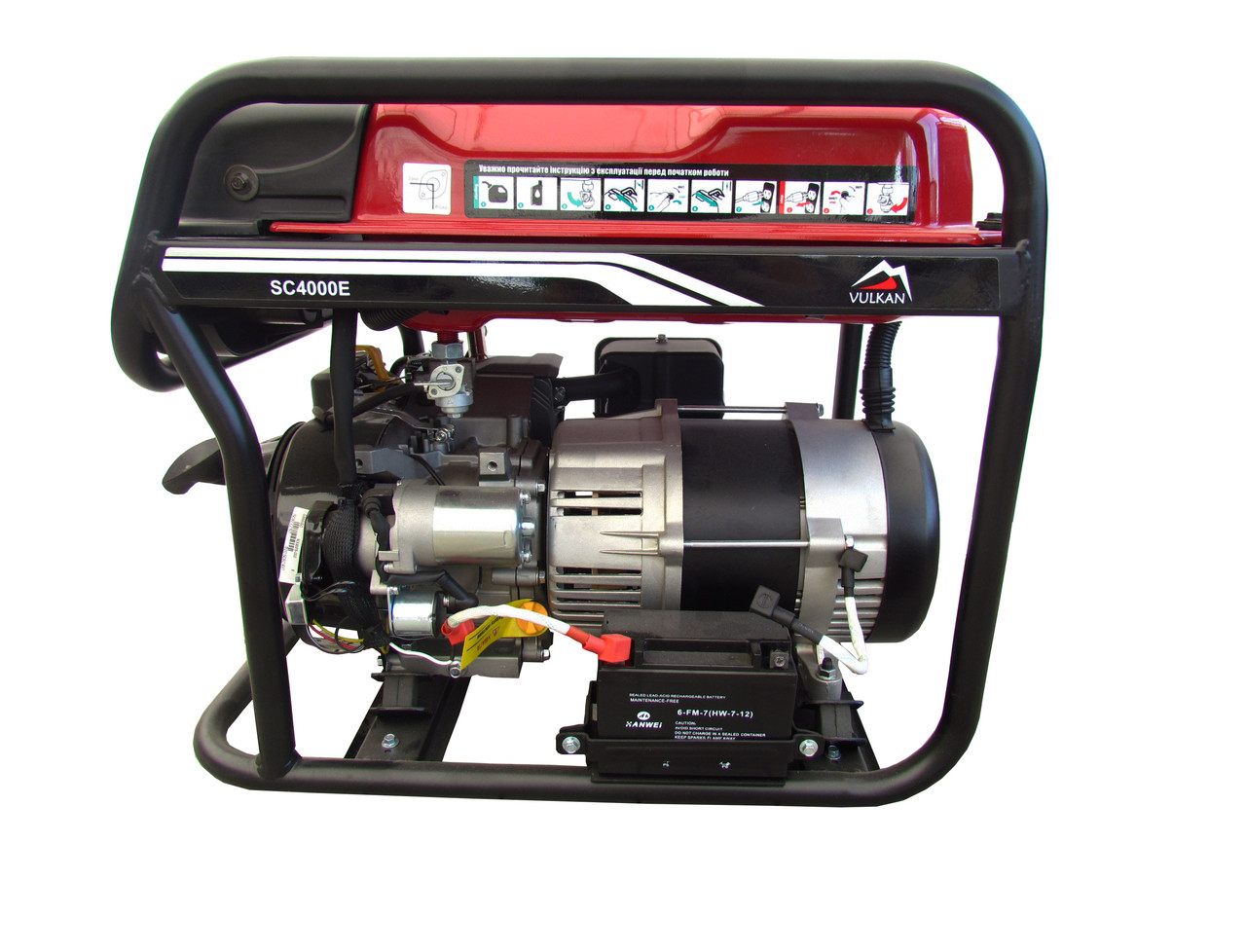 Генератор бензиновый 3.2 кВт VULKAN SC4000E-II (SC4000E-II) без НДС - фото 2 - id-p1886372299
