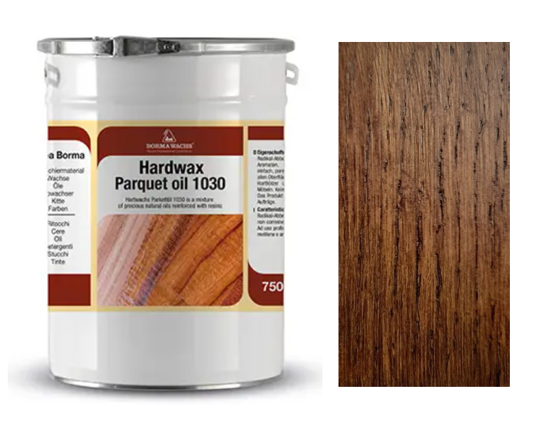 Олія паркетна Parquet Oil 1030 на дубі/ясені (колір-Темний Тік), Borma Wachs