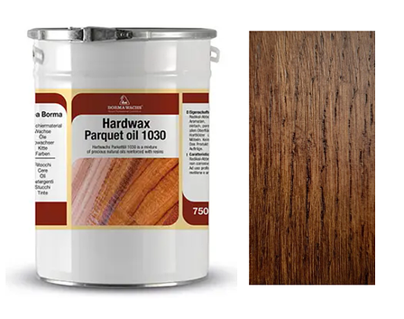 Олія паркетна Parquet Oil 1030 на дубі/ясені (колір-Темний Тік), Borma Wachs, фото 1