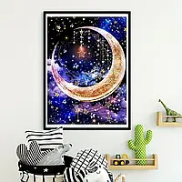 Алмазна мозайка "Зоряний місяць" W2022 20х30