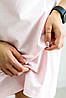 Плаття жіноче трикотажне на літо тканина "Лакоста" колір світло-рожевий, фото 7