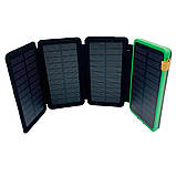 Розкладний Power bank Baseo 50000mAh 4 сонячні панелі з двома USB-виходами, фото 4
