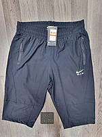 Чоловічі брендові подовжені спортивні шорти Nike (Найк), чоловічі повсякденні сині. Чоловічий одяг