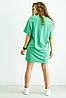Плаття жіноче трикотажне на літо тканина "Кулір" колір темно-зелений, фото 5