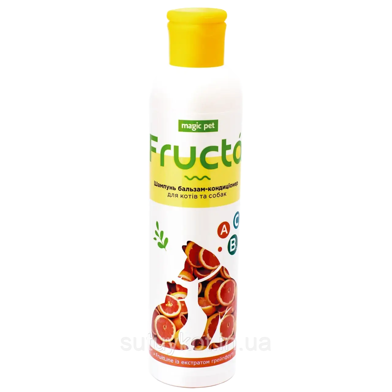 Magic Pet Fructa шампунь - кондиціонер з екстрактом грейпфрута для котів та собак, 220 мл