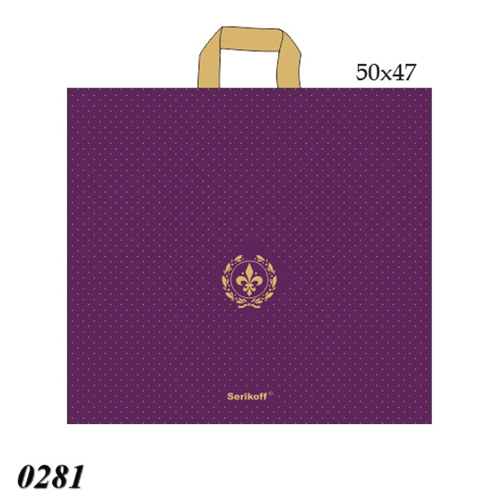 Пакет Serikoff Лілія баклажан 50х47 см (25шт), фото 1