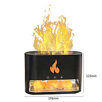 Соляна лампа + Зволожувач повітря з ефектом вогню Doctor-101 Flame. Ультразвковий зволожувач з підсвічуванням, фото 9