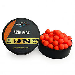 Бойлі Pop-up CrazyCarp Acid Pear (кисла груша) — 6 мм