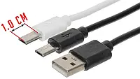 Micro USB-кабель с длинным штекером 10 мм, черный