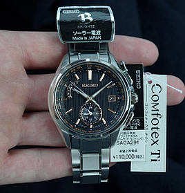 Seiko BRIGHTZ SAGA291 SOLAR Titanium Radio Synk MADE IN JAPAN