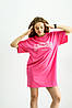 Плаття жіноче трикотажне на літо тканина "Кулір" колір рожевий, фото 6