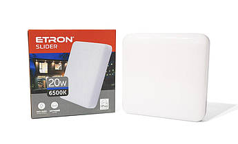 Світлодіодний світильник ETRON Slider 1-EIP-973 20W 95-265V 6500К ІР44 квадрат