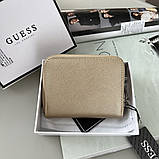 Жіночий маленький гаманець Guess (1211-1) gold, фото 4
