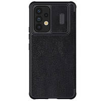 Кожаный чехол книжка Nillkin Qin Pro Leather Case для Samsung Galaxy A73 5G Black