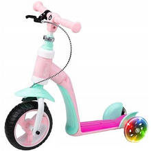 Самокат MoMi Elios 2 в 1 беговел Рожевий (ROBI00030)