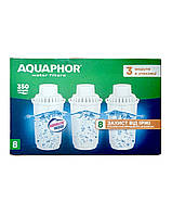 Комплект картриджей Аквафор b100-8 набор 3 шт, лучший фильтр для очистки питьевой воды