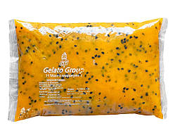 Пюре фруктове для чаю, коктейлів "Мангомаракуя з зернятками" Gelato Group, 2 кг (премікс, основа)
