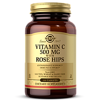 Вітамін C із шипшиною Solgar (Vitamin C with Rose Hips) 500 мг 100 таблеток