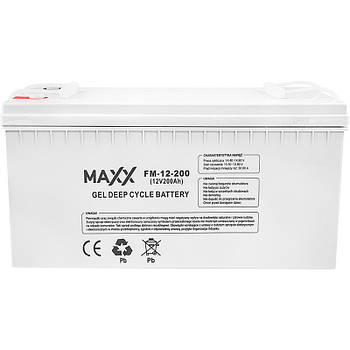 Гелевий акумулятор Maxx 12-FM-200 200AH 12V