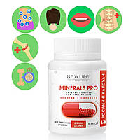 Minerals Pro (Минералс Про) Добавка Диетическая Новая Жизнь (New Life) 60 Капсул