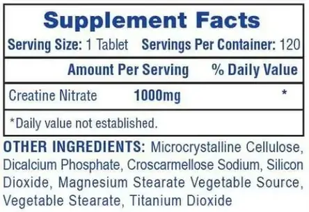 Креатин нітрат Hi-Tech Pharmaceuticals Creatine Nitrate 120 tab, фото 3