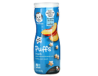 Пуфы для детей от 8 месяцев с персиком Gerber (Puffed Grain Snack 8+ Months Peach) 42 г